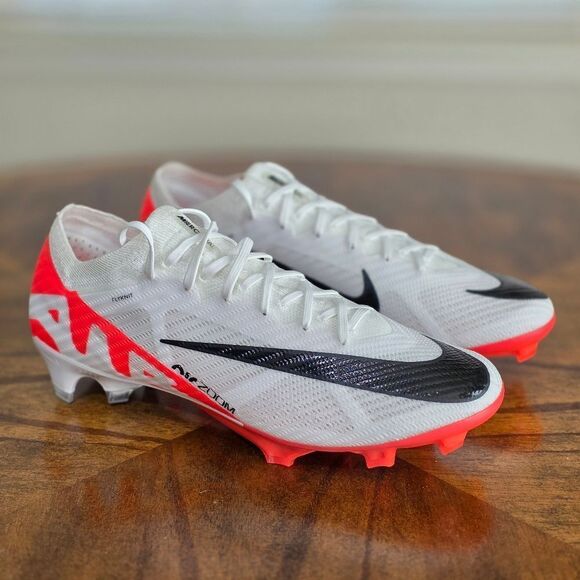 Nike Zoom Vapor 15 Elite Soccer Shoes White Black Crimson Men's 13 LE DJ4978-600 - Picture 4 of 10